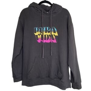 Pura Vida Brown Color Block Hoodie Large